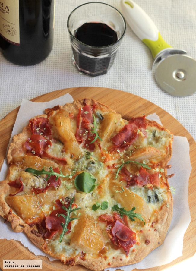 pizza de pera